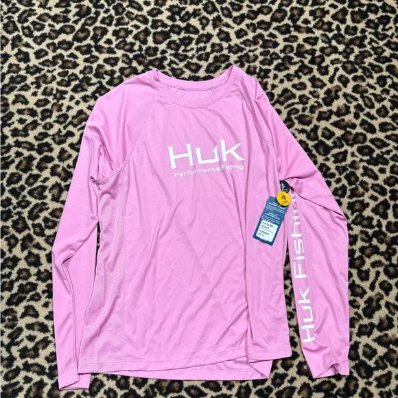 NWT HUK FISHING W Moonlight Mauve Pursuit long sleeve shirt - Picture 1 of 3